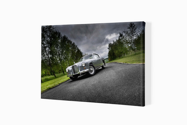 1955 Alvis Three Litre A3 (297 x 420 mm / 11.7 x 16.5 in) / Canvas Print (Mounted on Wood Internal Frame) / No Mount