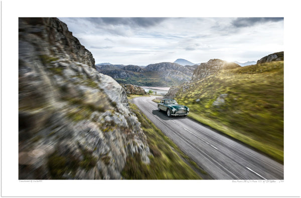 Aston Martin DB 2/4 Mark III S (420mm x 226) / Print-Only (Fine Art Paper) / No Mount