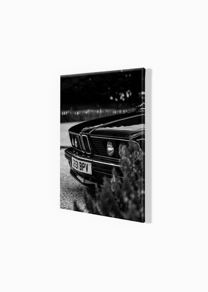 1989 BMW 635 CSi S (380mm x 297) / Canvas Print (Mounted on Wood Internal Frame) / No Mount
