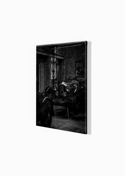 1927 Bentley 3/8 Litre Speed Special S (380mm x 297) / Canvas Print (Mounted on Wood Internal Frame) / No Mount