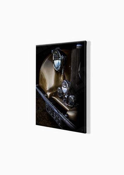 1939 Bentley 4¼ litre Vanden Plas Open Tourer A3 (297 x 420 mm / 11.7 x 16.5 in) / Canvas Print (Mounted on Wood