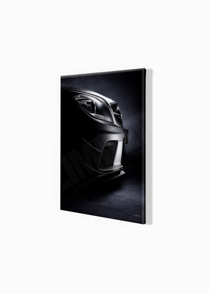 C63 AMG Black Series (detail) A3 (297 x 420 mm / 11.7 x 16.5 in) / Canvas Print (Mounted on Wood Internal Frame) / No