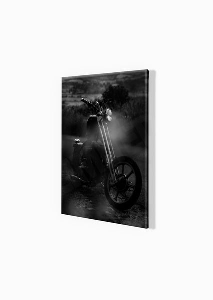 Custom Chopper S (380mm x 297) / Canvas Print (Mounted on Wood Internal Frame) / No Mount