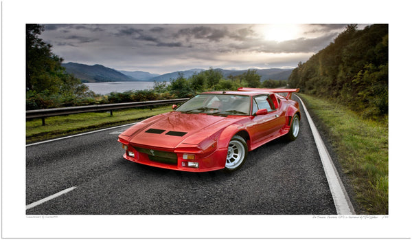 De Tomaso Pantera GT5 in Scotland S (420mm x 243) / Print-Only (Fine Art Paper) / No Mount