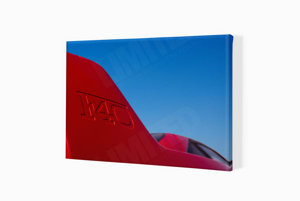 Ferrari F40 detail S (297 x 380 mm) / Canvas Print (Mounted on Wood Internal Frame) / No Mount