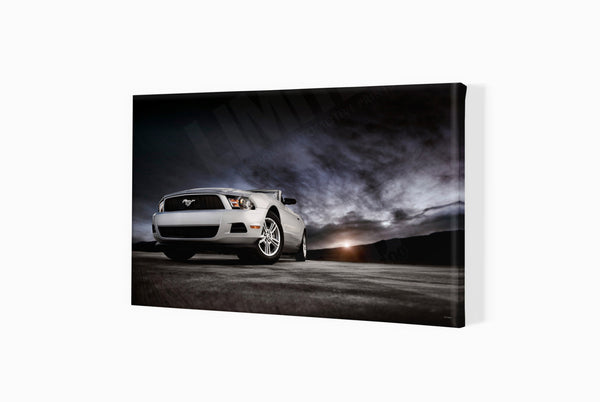 Ford Mustang (fifth generation convertible) S (260mm x 420) / Canvas Print (Mounted on Wood Internal Frame) / No Mount