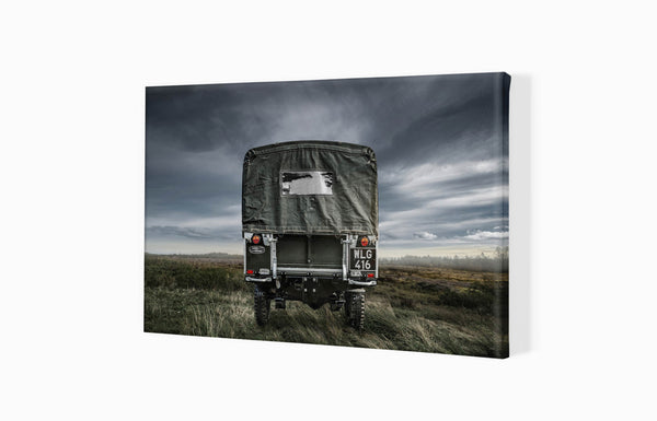 Land Rover Series 1 S (420mm x 255) / Canvas Print (Mounted on Wood Internal Frame) / No Mount