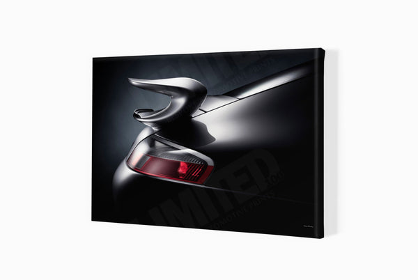 Porsche 911 GT3 (996) A3 (297 x 420 mm / 11.7 x 16.5 in) / Canvas Print (Mounted on Wood Internal Frame) / No Mount