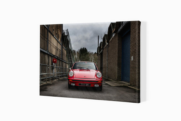 1973 Porsche 911 A3 (297 x 420 mm / 11.7 x 16.5 in) / Canvas Print (Mounted on Wood Internal Frame) / No Mount