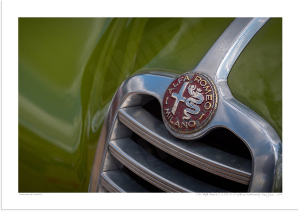 1948 Alfa Romeo 6C-2500 SS Pininfarina Cabriolet A3 (297 x 420 mm / 11.7 x 16.5 in) / Print-Only (Fine Art Paper) / No