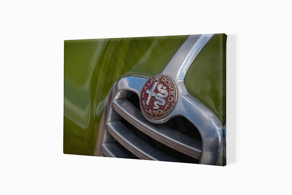 1948 Alfa Romeo 6C-2500 SS Pininfarina Cabriolet A3 (297 x 420 mm / 11.7 x 16.5 in) / Canvas Print (Mounted on Wood