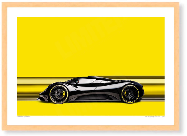 Ares S1 Project at Salon Privé A3 (297 x 420 mm / 11.7 x 16.5 in) / Wood Frame (Printed on Fine Art Paper) / No Mount