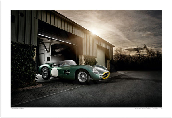 1957 Aston Martin DBR2 (Location B) S (420mm x 289) / Print-Only (Fine Art Paper) / No Mount