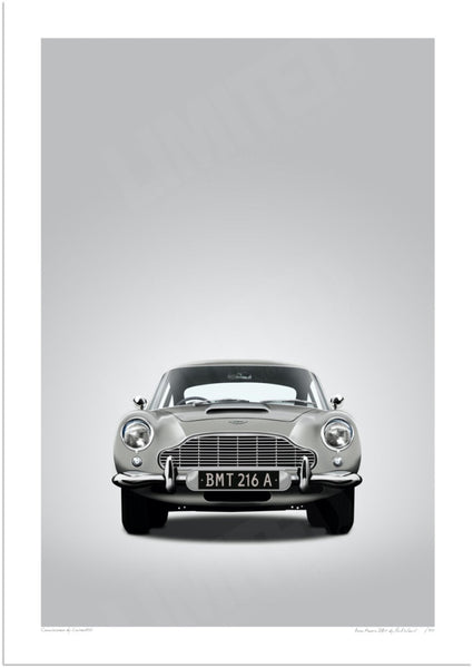 Aston Martin DB5 BMT 216A (Type A) A3 (297 x 420 mm / 11.7 x 16.5 in) / Print-Only (Fine Art Paper) / No Mount