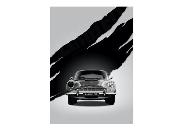 Aston Martin DB5 A 4269 00 (Type A) A3 (297 x 420 mm / 11.7 x 16.5 in) / Aluminium Composite / No Mount