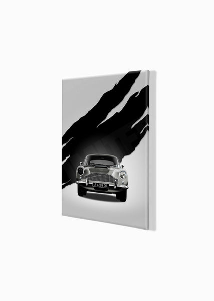 Aston Martin DB5 A 4269 00 (Type A) A3 (297 x 420 mm / 11.7 x 16.5 in) / Canvas Print (Mounted on Wood Internal Frame)