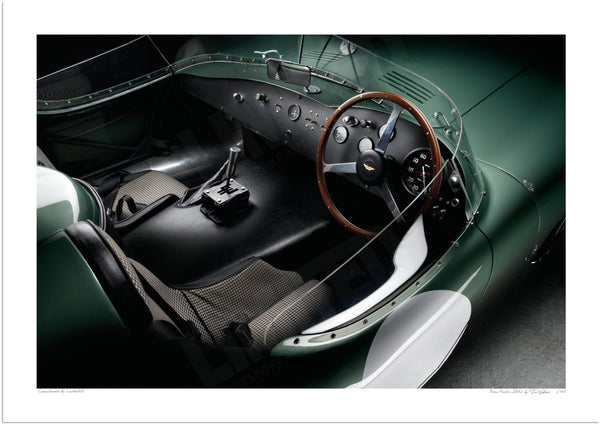 Aston Martin DBR2 (inside) A3 (297 x 420 mm / 11.7 x 16.5 in) / Print-Only (Fine Art Paper) / No Mount