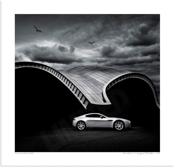 Aston Martin V8 Vantage S (310mm x 297) / Print-Only (Fine Art Paper) / No Mount