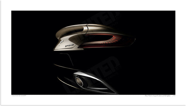 Aston Martin Vanquish detail (second generation rear) S (420mm x 239) / Print-Only (Fine Art Paper) / No Mount