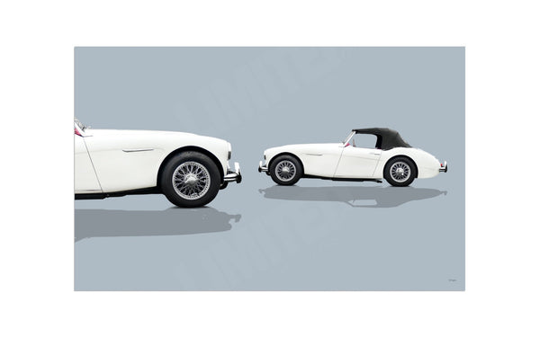 Austin-Healey 3000 MkII S (263 x 420 mm) / Aluminium Composite / No Mount