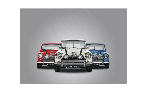 Self Preservation Society (grey) A3 (297 x 420 mm / 11.7 x 16.5 in) / Aluminium Composite / No Mount