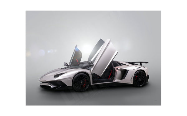 Lamborghini Aventador SV A3 (297 x 420 mm / 11.7 x 16.5 in) / Aluminium Composite / No Mount