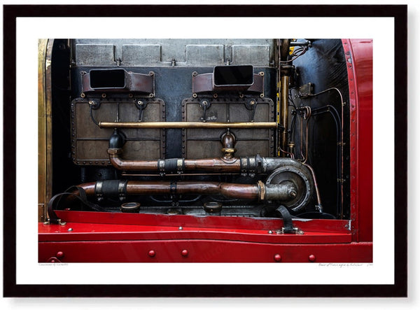 The Beast of Turin at Prescott Hill Climb A3 (297 x 420 mm / 11.7 x 16.5 in) / Black Wood Frame (Printed on Fine Art