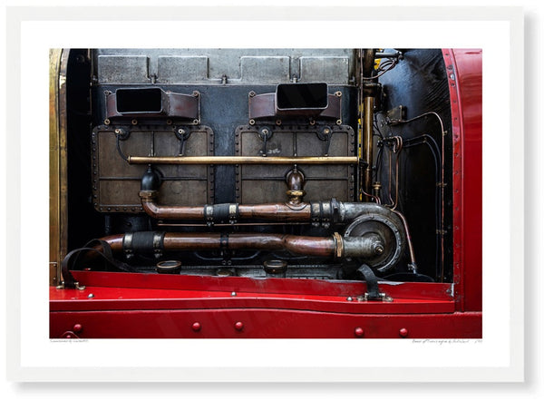 The Beast of Turin at Prescott Hill Climb A3 (297 x 420 mm / 11.7 x 16.5 in) / White Wood Frame (Printed on Fine Art
