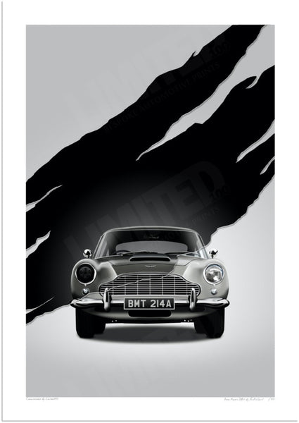 Aston Martin DB5 BMT 214A (Type A) A3 (297 x 420 mm / 11.7 x 16.5 in) / Print-Only (Fine Art Paper) / No Mount