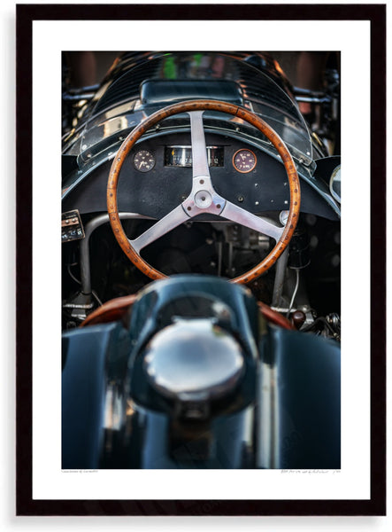BRM P15 V16 mk1 (detail) A3 (297 x 420 mm / 11.7 x 16.5 in) / Black Wood Frame (Printed on Fine Art Paper) / No Mount