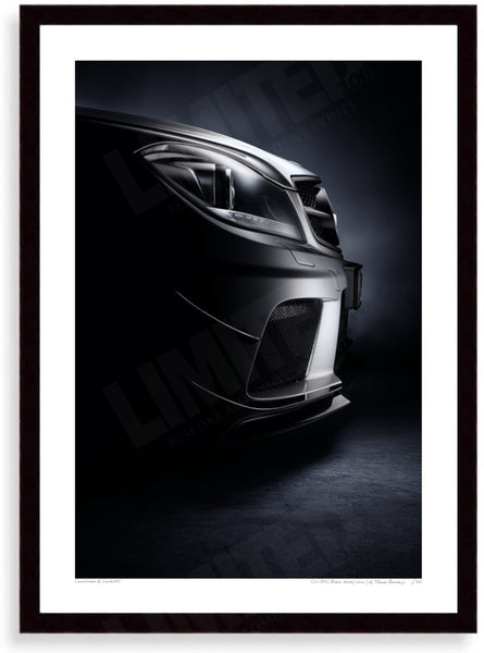 C63 AMG Black Series (detail) A3 (297 x 420 mm / 11.7 x 16.5 in) / Black Wood Frame (Printed on Fine Art Paper) / No