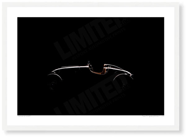 Fiorano T48 Spyder A3 (297 x 420 mm / 11.7 x 16.5 in) / White Wood Frame (Printed on Fine Art Paper) / No Mount