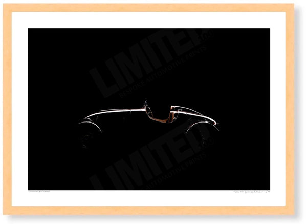 Fiorano T48 Spyder A3 (297 x 420 mm / 11.7 x 16.5 in) / Wood Frame (Printed on Fine Art Paper) / No Mount