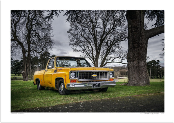 1973 Chevrolet C10 A3 (297 x 420 mm / 11.7 x 16.5 in) / Print-Only (Fine Art Paper) / No Mount