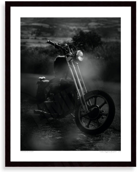 Custom Chopper S (380mm x 297) / Black Wood Frame (Printed on Fine Art Paper) / No Mount