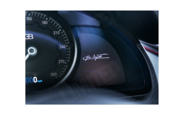 Bugatti Chiron Dashboard A3 (297 x 420 mm / 11.7 x 16.5 in) / Aluminium Composite / No Mount Posters Prints & Visual