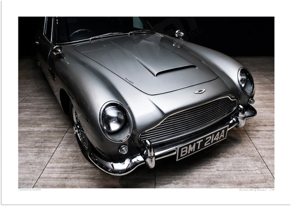 Aston Martin DB5 (BMT 214A) A3 (297 x 420 mm / 11.7 x 16.5 in) / Print Only (Fine Art Paper) / No Mount