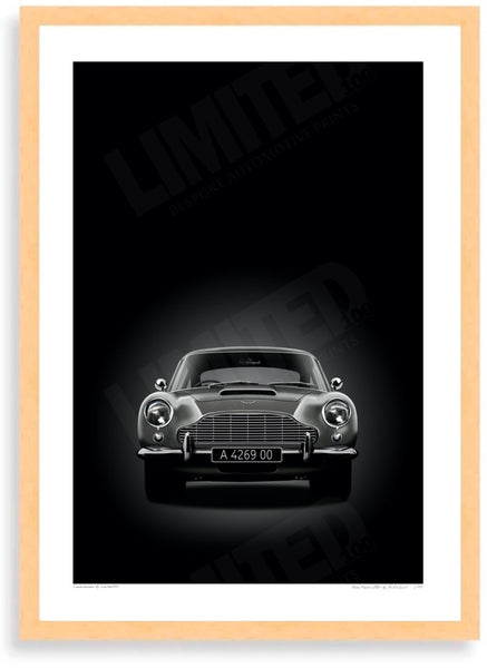 Aston Martin DB5 A 4269 00 (Type C) A3 (297 x 420 mm / 11.7 x 16.5 in) / Wood Frame (Printed on Fine Art Paper) / No
