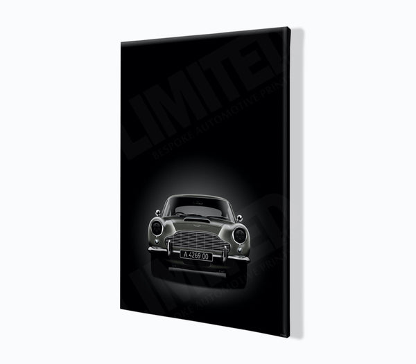 Aston Martin DB5 A 4269 00 (Type D) A3 (297 x 420 mm / 11.7 x 16.5 in) / Canvas Print (Mounted on Wood Internal Frame)