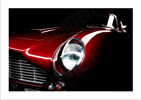 Aston Martin DB6 detail A3 (297 x 420 mm / 11.7 x 16.5 in) / Print-Only (Fine Art Paper) / No Mount