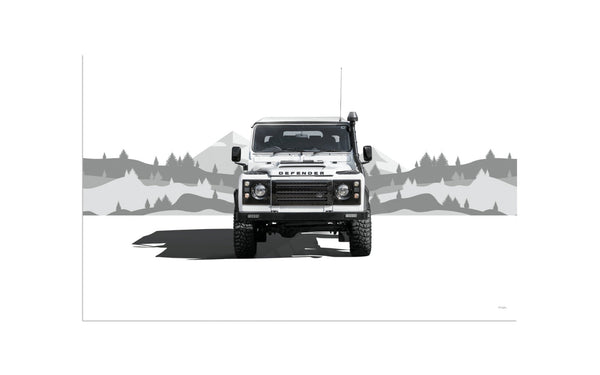 Land Rover Defender Legacy 110 Heritage S (420mm x 258) / Aluminium Composite / No Mount