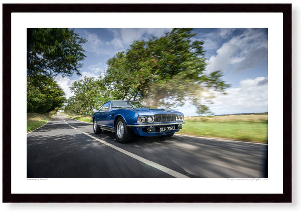 1971 Aston Martin DBS V8 S (420 x 279 mm) / Black Wood Frame (Printed on Fine Art Paper) / No Mount