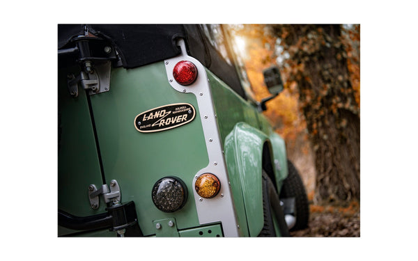 Land Rover Defender 90 detail A3 (297 x 420 mm / 11.7 x 16.5 in) / Aluminium Composite / No Mount