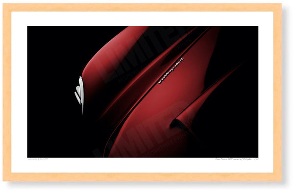 Aston Martin DB5 detail S (420mm x 259) / Wood Frame (Printed on Fine Art Paper) / No Mount