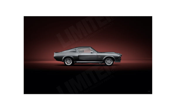 1967 Shelby GT500 ’Eleanor’ side profile S (420 x 255 mm) / Aluminium Composite / No Mount