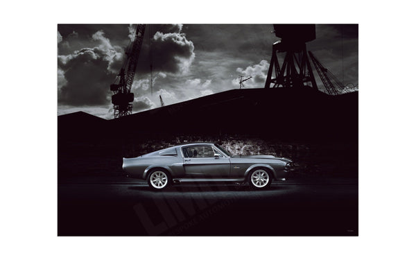 1967 Shelby GT500 ’Eleanor’ dockyard A3 (297 x 420 mm / 11.7 x 16.5 in) / Aluminium Composite / No Mount