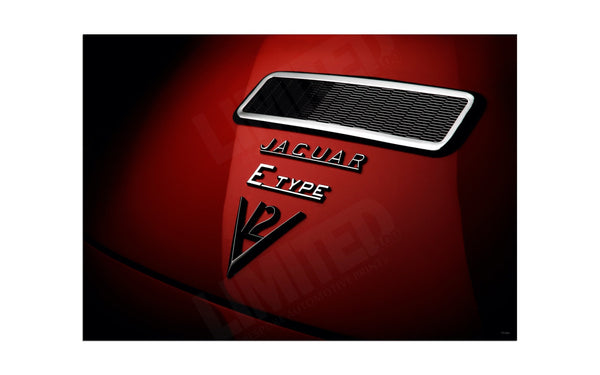Jaguar E-Type V12 A3 (297 x 420 mm / 11.7 x 16.5 in) / Aluminium Composite / No Mount