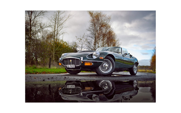 Jaguar E-Type V12 (Series 3 roadster) A3 (297 x 420 mm / 11.7 x 16.5 in) / Aluminium Composite / No Mount