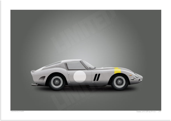 1963 Ferrari 250 GTO Chassis 4153GT A3 (297 x 420 mm / 11.7 x 16.5 in) / Print-Only (Fine Art Paper) / No Mount