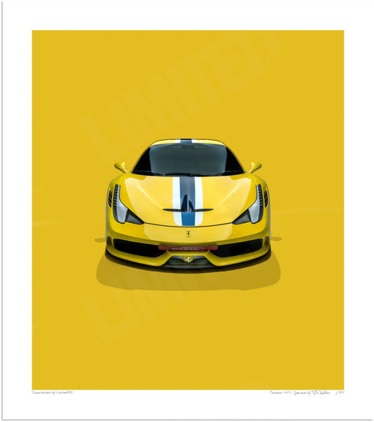Ferrari 458 Speciale S (335mm x 297) / Print-Only (Fine Art Paper) / No Mount